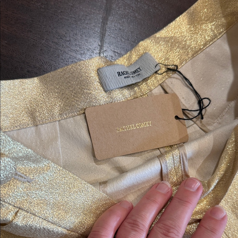 Rachel Comey Gold Blazer and Pants Set Sz 6 - Picture 7 of 10